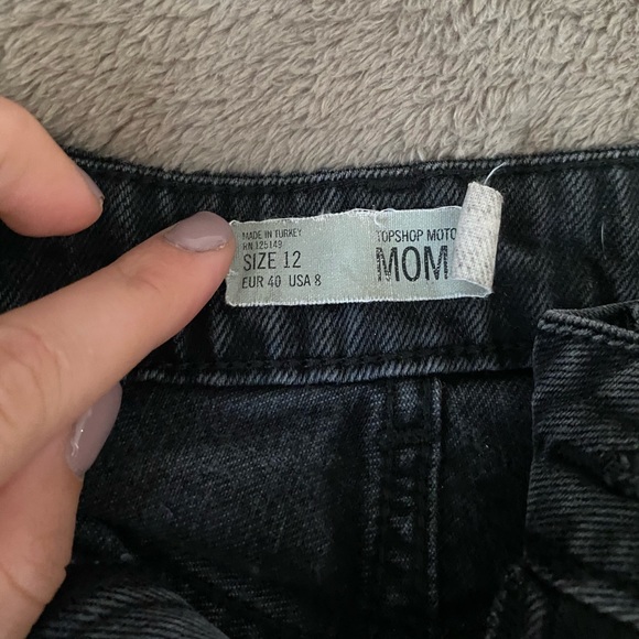 Black denim shorts - Topshop - Picture 2 of 3